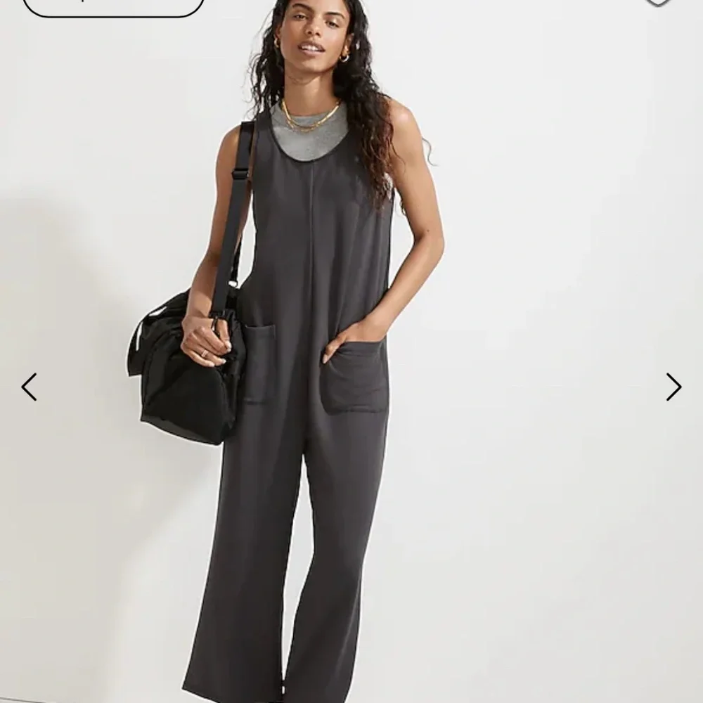 B 14 MADEWELL Superbrushed Pull-On Jumpsuit - Picture 1 of 7